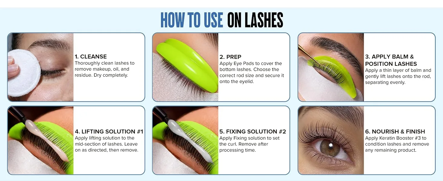STACY LASH lash lift application sequence
